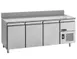AMPTO MPP-3BS 84" 3-Door Refrigerated Pizza Prep Table, 16 cu ft, Granite Top 1 image