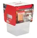 Cambro 8SFSPPRP2190 8-Quart Translucent Square Food Storage Set, 2 Containers + 2 Lids, Plastic, 4/Set 1 image