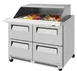 Turbo Air TST-48SD-18-D4-FB-N-SL Mega Top Sandwich / Salad Unit Refrigerated Counter 1 image