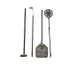 WPPO WKPA-01 Pro Aluminum 4 Piece Wood-Fired Pizza Oven Utensil Kit  1 image