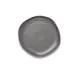 Ariane Porcelain AERARN510011016 - Charcoal Gray Dotts China Plate, 6 2/7" Round Porcelain, 12/Case 1 image
