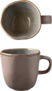Ariane Porcelain AERARNC98044027 Cup, 9 Oz, Non-Stackable, Mohenjodaro Inside Sage Outside - 12/Case 1 image