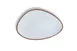 Ariane Porcelain AISARN205011029 Triangle Plate, 11 3/7" (29 Cm), Terra Arena, Porcelain - 6/Case 1 image