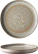 Ariane Porcelain AISARNC98111025 9 5/6" Round China Plate, Mohenjodaro Inside, Sage Outside – 4/Case 1 image