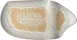 Ariane Porcelain AJRARNC98017020 Plate, 7 7/8" x 11 4/5", Mohenjodaro Sage, Porcelain - 6/Case 1 image