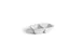 Ariane Porcelain AMNARN000101025 Miniature Rectangular Twin Bowl, 4 5/6" x 3 3/4" x 1 1/2", Ivory, Porcelain - 18/Case 1 image