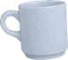 Ariane Porcelain APRARN13B043009 Stackable Espresso Cup, 3 Oz, Glacier Porcelain - 12/Case 1 image
