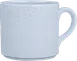 Ariane Porcelain APRARN13B053030 China Mug, 10 1/7 Oz, Glacier Mineral, Stackable, Porcelain - 6/Case 1 image