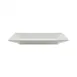 Ariane Porcelain ARRARN000012019 China Plate – 7 2/3" x 3 1/2" Ivory Porcelain Rectangle, 12/Case 1 image