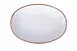 Ariane Porcelain AVCARN205015032 Oval Plate, 12 3/5" (32 Cm), Terra Arena, Coupe Rim - 6/Case 1 image