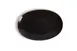 Ariane Porcelain AVCARN263015026 Oval China Plate 10 1/4" (26 cm) Porcelain Twister Mokka - 12/Case 1 image