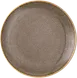 Ariane Porcelain AVCARNC97011024 Rimless Plate, 9 4/9" (24 cm), Light Brown Freckles - 6/Case 1 image