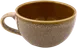 Ariane Porcelain AVCARND55044028 Tea Cup, 9.5 Oz, Light Brown, Freckled Outside, Porcelain, 6/Case 1 image