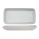 Ariane Porcelain DGNARN11L011028 Rectangle Plate, 11" x 5 1/2", Porcelain, Athena - 6/Case 1 image