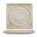 Ariane Porcelain DJSARN09U011005 Square Platter, 10 5/8" x 10 5/8", Paros Shell Sand, 6/Case 1 image