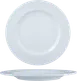 Ariane Porcelain DPRARN13B011021 8 1/4" Round Flat Edge China Plate, Glacier Mineral, 12/Case 1 image
