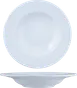 Ariane Porcelain DPRARN13B012023 9" Deep Rim China Plate, Glacier Mineral Porcelain, 12/Case 1 image