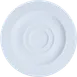 Ariane Porcelain DPRARN13B014013 Prime Saucer, 5.125" Glacier Mineral, Porcelain, Square - 12/Case 1 image
