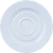 Ariane Porcelain DPRARN13B014015 Saucer, 6" (15 Cm), Glacier, Porcelain, Square - 12/Case 1 image