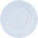 Ariane Porcelain DPRARN13B014017 Prime Saucer, 6 2/3" (17 Cm) Glacier Mineral Porcelain Square Design - 12/Case 1 image