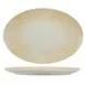 Ariane Porcelain DTIARN09S015003 Oval China Plate, 8.812" (32 cm) Paros Sand Porcelain, 6/Case 1 image