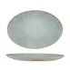 Ariane Porcelain DTIARN09T015003 Oval China Plate, 8.812" (8-13/16") Paros Aqua Porcelain, 6/Case 1 image
