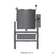 Legion TEH-10F-MV 10 Gallon Floor Tilting Full Steam Jacketed Electric Kettle w/ Quad-Leg Base 1 image
