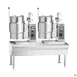 Vulcan VEKT64/1212 24 Gallon Floor Stationary 2/3 Steam Jacketed Electric Kettle Assembly, 64" Stand 3 image