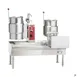 Vulcan VEKT64/612 18 Gallon Floor Tilting 2/3 Steam Jacketed Electric Kettle Assembly w/ 64" Stand 2 image