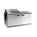 Delfield 4464NP-8 64" 2-Door Sandwich and Salad Prep Table, 8 Pans, Stainless Steel 2 image