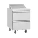 Delfield D4427NP-8 27" 1-Section Sandwich and Salad Prep Table, 2-Drawer, 8 Pans, 8.2 cu. ft. 1 image
