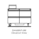 Delfield D4448NP-6M 48" 2-Section Mega Top Sandwich and Salad Prep Table, 4 Drawers, 6 Pans, Stainless Steel 2 image