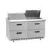 Delfield D4464NP-24M 64" 2-Section Mega Top Sandwich and Salad Prep Table, 24 Pans, 4 Drawers 1 image