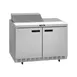 Delfield ST4448NP-6M 48" 2-Door Mega Top Sandwich and Salad Prep Table, 6 Pans 1 image