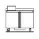 Delfield ST4448NP-6M 48" 2-Door Mega Top Sandwich and Salad Prep Table, 6 Pans 2 image