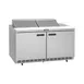 Delfield ST4460NP-12 60" 2-Door Sandwich and Salad Prep Table, 12 Pans, Stainless Steel 1 image