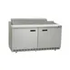 Delfield ST4460NP-12M 60" 2-Door Mega Top Sandwich and Salad Prep Table, 12 Pans, Stainless Steel 1 image