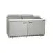 Delfield ST4464NP-12 64" 2-Door Sandwich and Salad Prep Table, 12 Pans, 21.6 cu. ft. 1 image