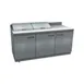 Delfield ST4472NP-12 72" 3-Door Sandwich and Salad Prep Table, 12 Pans, Stainless Steel 2 image