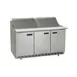 Delfield ST4472NP-24M 72" 3-Door Mega Top Sandwich and Salad Prep Table, 24 Pans 1 image