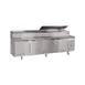 La Rosa Refrigeration L-12110-28 110" 4-Door Sandwich and Salad Prep Table, 10 Pans 4 image
