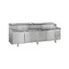 La Rosa Refrigeration L-12198-28 98" 4-Door Sandwich and Salad Prep Table, 10 Pans 2 image