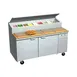 La Rosa Refrigeration L-13154-28 54" 2-Door Sandwich and Salad Prep Table, 8 Pans 1 image