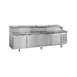 La Rosa Refrigeration L-13196-28 96" 4-Door Sandwich and Salad Prep Table, 10 Pans 2 image
