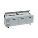 Randell 9220-513 84" 3-Section Sandwich and Salad Prep Table, 16 Pans, Stainless Steel 1 image