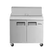 Coldline SP36 36" 2-Section Refrigerated Sandwich and Salad Prep Table, 10 Pans, Stainless Steel 3 image