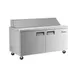 Coldline SP60 60" 2-Door Refrigerated Sandwich and Salad Prep Table, 16 Pans, Stainless Steel 1 image