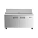 Coldline SP60 60" 2-Door Refrigerated Sandwich and Salad Prep Table, 16 Pans, Stainless Steel 4 image