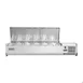 Vitlife Commercial VVRX1500/380S Refrigerated Countertop Condiment Station with Stainless Steel Lid, (6) Pan Capacity 2 image