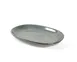 Select Concept 01-757-2-60 Oval Stoneware Platter, 9" W x 13" D x 3.5" H, Green China Serving Tray 1 image